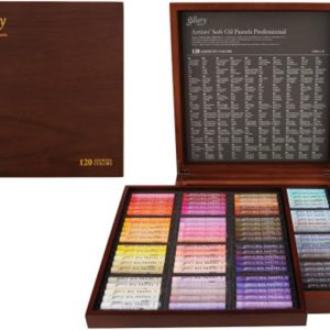 Mungyo Gallery Soft Oil Pastels Wood Box Set of 120 - Assorted Colors (MOPV-120W)